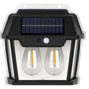 FAROL SOLAR APLIQUE DOBLE AMPOLLETA