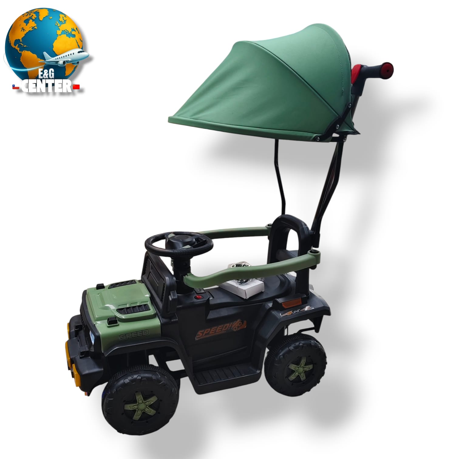 JEEP CORREPASILLO 3 EN 1 VERDE